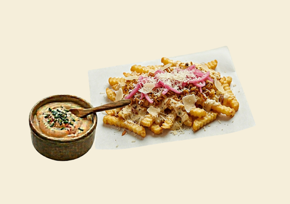 Garlic parmesans dirty fries